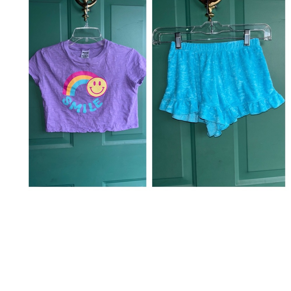 iScream large Purple Graphic Tee and shorts set